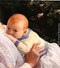 Joseph Rodefer De Camp Canvas Paintings - Theodore Lambert DeCamp as an Infant